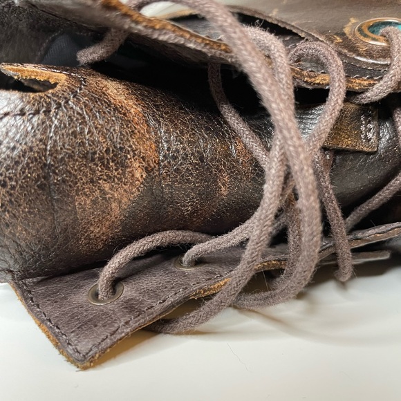 Tsubo Mens Brown Leather Boots Size 10 - Picture 11 of 12